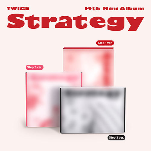 TWICE - 14th Mini Album STRATEGY (Step1 ver. / Step2 ver. / Step3 ver.) RANDOM