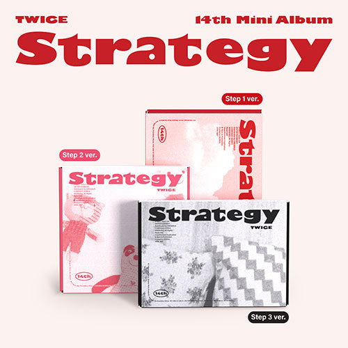 TWICE - 14th Mini Album STRATEGY (Step1 ver. / Step2 ver. / Step3 ver.) RANDOM