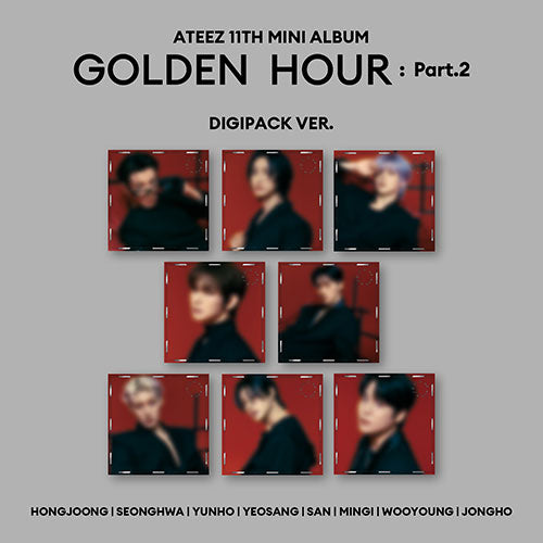 ATEEZ - 11th Mini Album [GOLDEN HOUR : Part.2] (Digipack Ver.) (8 Version SET)