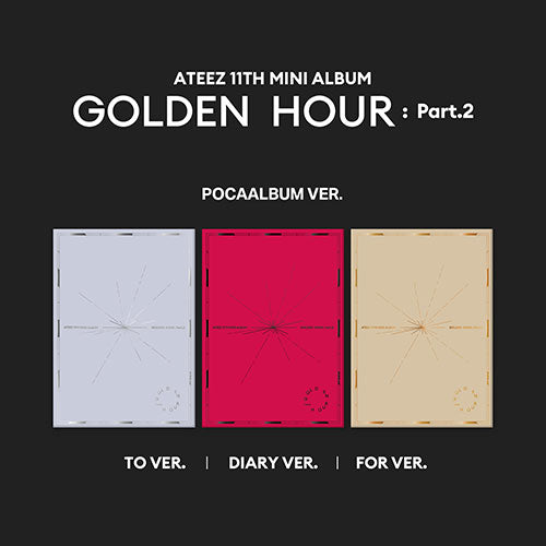 ATEEZ - 11th Mini Album [GOLDEN HOUR : Part.2] (POCAALBUM VER.) SET