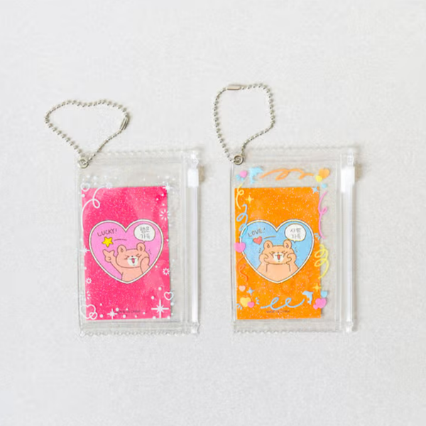 DAISO - Photo Card Zipper Bag Pouch (2 pieces)