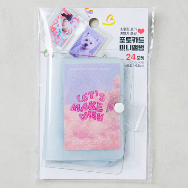 DAISO - Transparent photo card Album (20 Pockets)