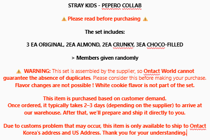 STRAY KIDS - PEPERO COLLAB SET: ORIGINAL (3) + ALMOND (2) + CRUNKY (2) + CHOCO-FILLED (3)