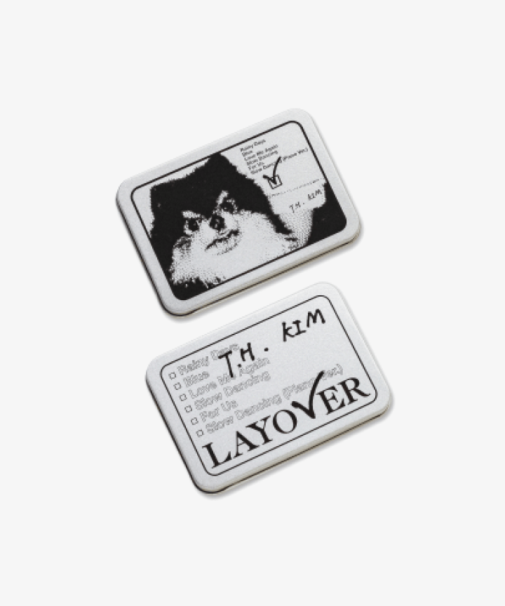 V (BTS) - 'LAYOVER' TIN CASE STICKER SET