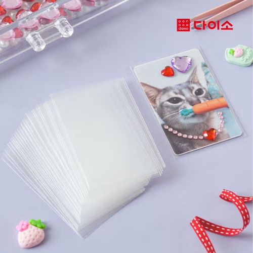 DAISO - Mini Photocard Sleeve (30 pieces) 5.7x8.9cm