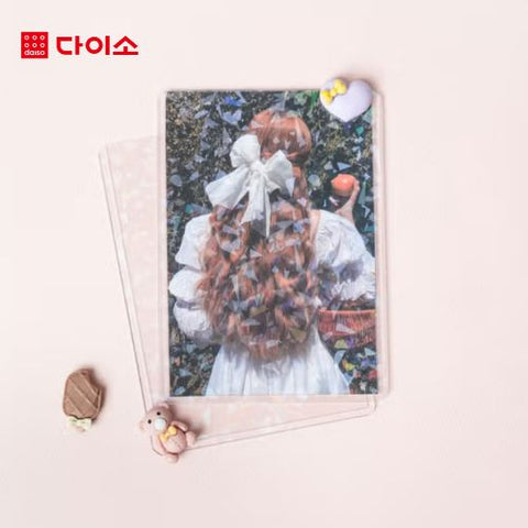 DAISO - B7 Holographic Heart Toploader