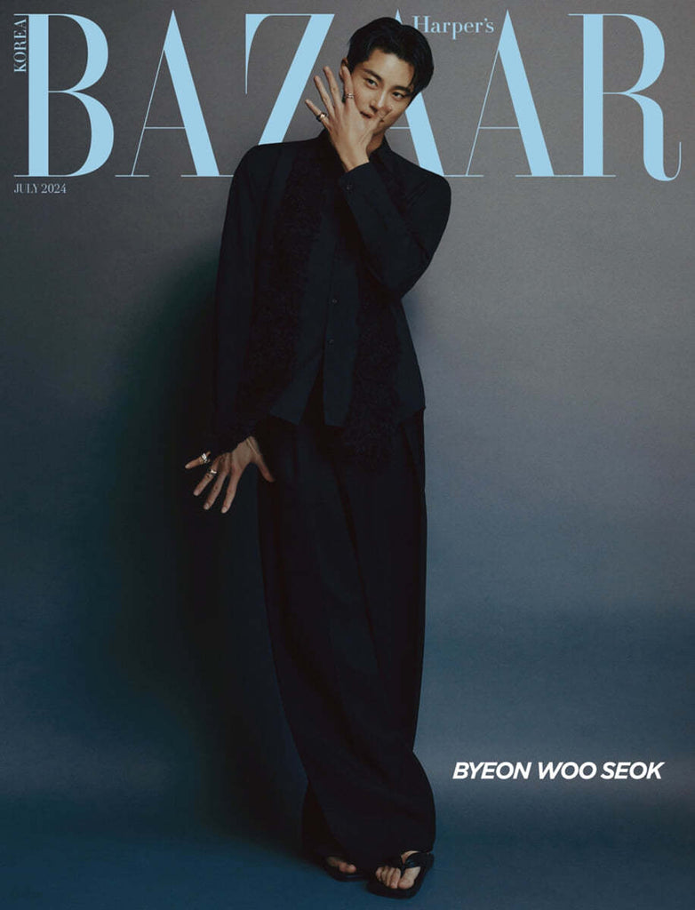 📌PRE-ORDER📌 Byeon Woo Seok – Harper’s BAZAAR  JULY 2024 EDITION  (COVER B)