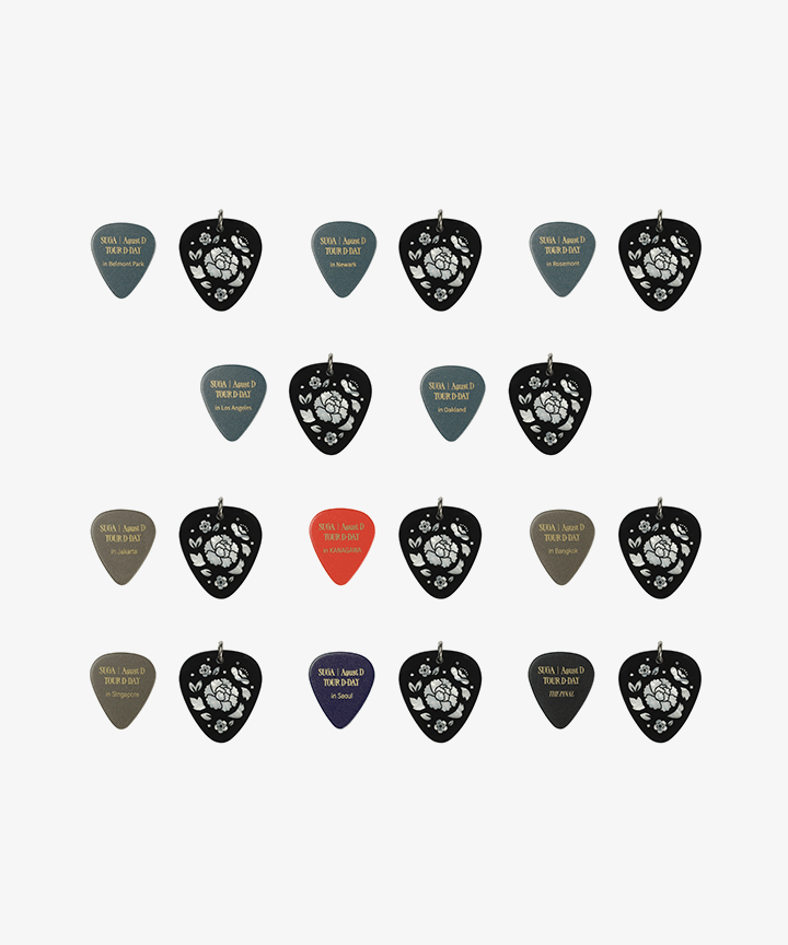 AGUST D (BTS) 'D-DAY' GUITAR PICK SET