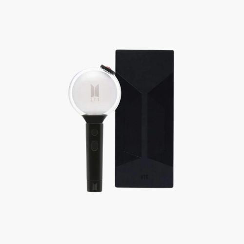 BTS light stick, also known as the ARMY Bomb, a popular K-pop concert accessory used by BTS fans to show support.