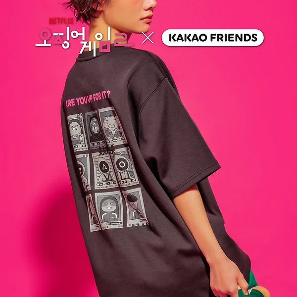 Netflix's Squid Games 2 X Kakao Friends T-SHIRT