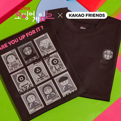 Netflix's Squid Games 2 X Kakao Friends T-SHIRT